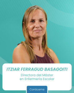 Enfermera escolar y fisioterapeuta pediátrica, defensora de la profesionalización del rol enfermero en educación. Vocal de la Junta de AMECE en la Comunidad Valenciana, enfocada en salud infantil e innovación educativa.
